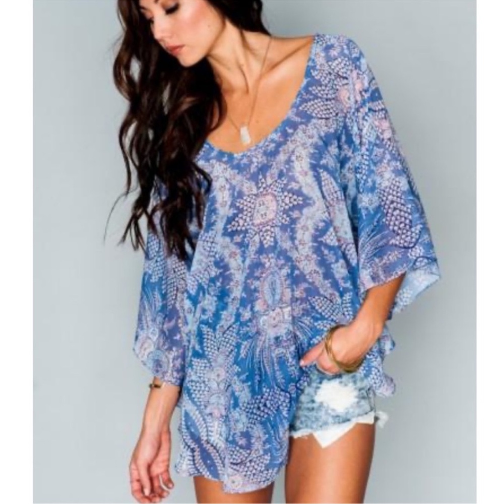 SHOW ME YOUR MUMU Moon Tunic Top NEW Magic Carpet Ride Size S